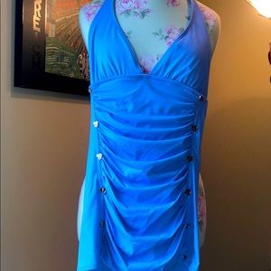 NWT Juicy Couture Periwinkle Halter Swimdress